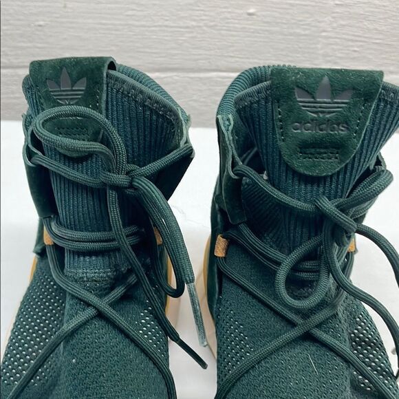 Adidas Tubular Primeknit Green and Tan (almost gold) High-Top Sneakers Size 12 main image 8